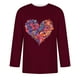 thumbnail image 4 of Camisas de Manga Larga para los Hombres Día de San Valentín Impresión Cuello Redondo Moda Casual, Mezcla de Poliéster de Lino de Algodón para Primavera Verano, 4 of 8