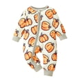 thumbnail image 2 of Toddler Halloween Zipper Onesie, Long Sleeve Romper with Fun Print for Baby 3-12 Months, 2 of 5