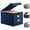 Blue, variant on Collapsible File Box with Lid & Plastic Slide - Hanging Document Organizer for Office/Home, 14.96x12.6x10.83 Inch,Decorative Home File Bin,Black, 1 Pack (No Folders Included)