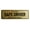 Brushed Gold, variant on Signs ByLITA Standard Safe Driver Sign (Black) - Small