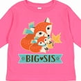 thumbnail image 4 of Inktastic Big Sis Woodland Fox Sister Girls Long Sleeve Toddler T-Shirt, 4 of 5