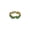 Green, variant on Gold Electroplated Zircon Ring With Man Made Diamond Crystal Copper Adjustable Korean Style Geometric LookGlow