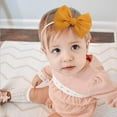 thumbnail image 3 of Monebena 3Pcs Baby Girls Nylon Headbands Newborn Bows Handmade Hair Bows Hairbands Hair Accessories for Newborn Infant Toddlers Kids, 3 of 17