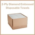 thumbnail image 2 of McKesson Diamond Embossed Procedure Towels, Non-Sterile, 2-Ply, White, 500 Towels, 1 Pack, 2 of 5