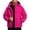 Hot Pink, variant on Men's 3 in 1 Ski Jacket Waterproof Windproof Hooded Fleece Lined Winter Coat Warm Mountain Snow Jacket with Detachable Hood