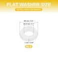 thumbnail image 2 of Uxcell Nylon Flat Washers Plastic Sealing Flat Round Washer Spacer Gaskets for Plumbing Faucet Hose White M2.5x5x1mm 120Pcs, 2 of 7