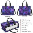 thumbnail image 2 of Paisley Canvas Tote Bag for Women with Compartments, Large Cute Boho Teacher Student Shoulder Bag Nurse Purses Crossbody Bags Work Laptop Book Bag Satchels Handbags, 2 of 6