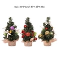 thumbnail image 4 of Naiovety mesita de noche Navidad Artificial Mini árbol Hotel PVC simulación de Navidad árboles falsos decoración Festival banquete decoración Kits de decoración para fiestas A-S09 Naiovety HA069270-03, 4 of 6