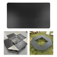 thumbnail image 4 of Tablero de mesa para acampar empalme resistente al aire libre duradero portátil de acero inoxidable tablero de escritorio para cocina en la , negro Sunnimix Tablero de malla de hierro, 4 of 8