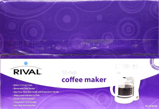 Rival 12cup White Coffee Maker