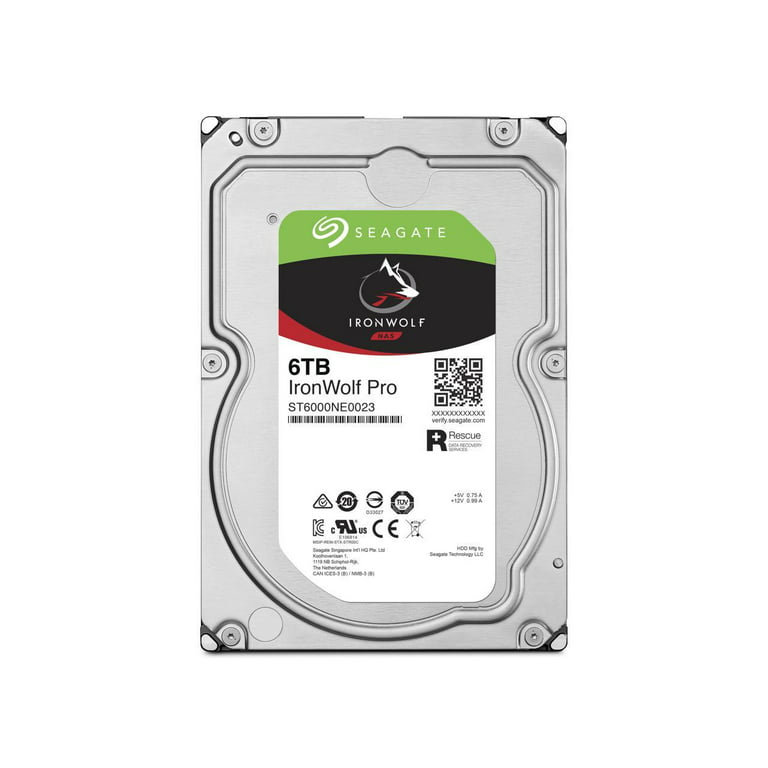 Seagate IronWolf Pro 4TB NAS Internal Hard Drive HDD – CMR 3.5 Inch SATA  6Gb/s 7200 RPM 128MB Cache for RAID Network Attached Storage, Data Recovery