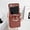 brown, variant on PU Leather Ring Holder Kickstand Case for Samsung Galaxy Z Flip 5 4 3 5G Z Flip3 /Flip4 /Flip5 Matte Retro Luxury Shockproof Vintage Phone Cases Cover (red,for Samsung Z Flip 5)