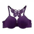thumbnail image 1 of Women Flower Adjustable Front Closure Bra Push Up Underwire Y-line Straps Lace Bra P3, 1 of 6