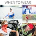 thumbnail image 3 of Motique Accessories Modern Tie Dye Bandana, 3 of 5