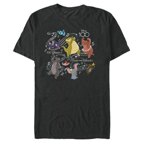 Disney 100 Years of Music and Wonder Louis & Friends D100 - Short Sleeve Blended T-Shirt for Adults - Customized-Dark Heather