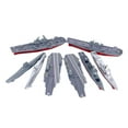 thumbnail image 2 of Kit de modelo de portaaviones 4D de 8 piezas para construir, modelo ensamblado, kits de construcción de buques de para niños, escenas de mesa,, 2 of 10