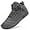 Grey, variant on Hiking Shoes Barefoot Men's Winter Warm Zero Drop Snow Boots Outdoor Waterproof Anti-Slip Wide Toe Box Five Finger Sneakers