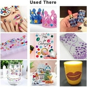 Meafeng Self Adhesive Assorted Gem Stickers for Crafting, 1200+ Jewels for Crafts Stick on Rhinestones for Kids and Adults