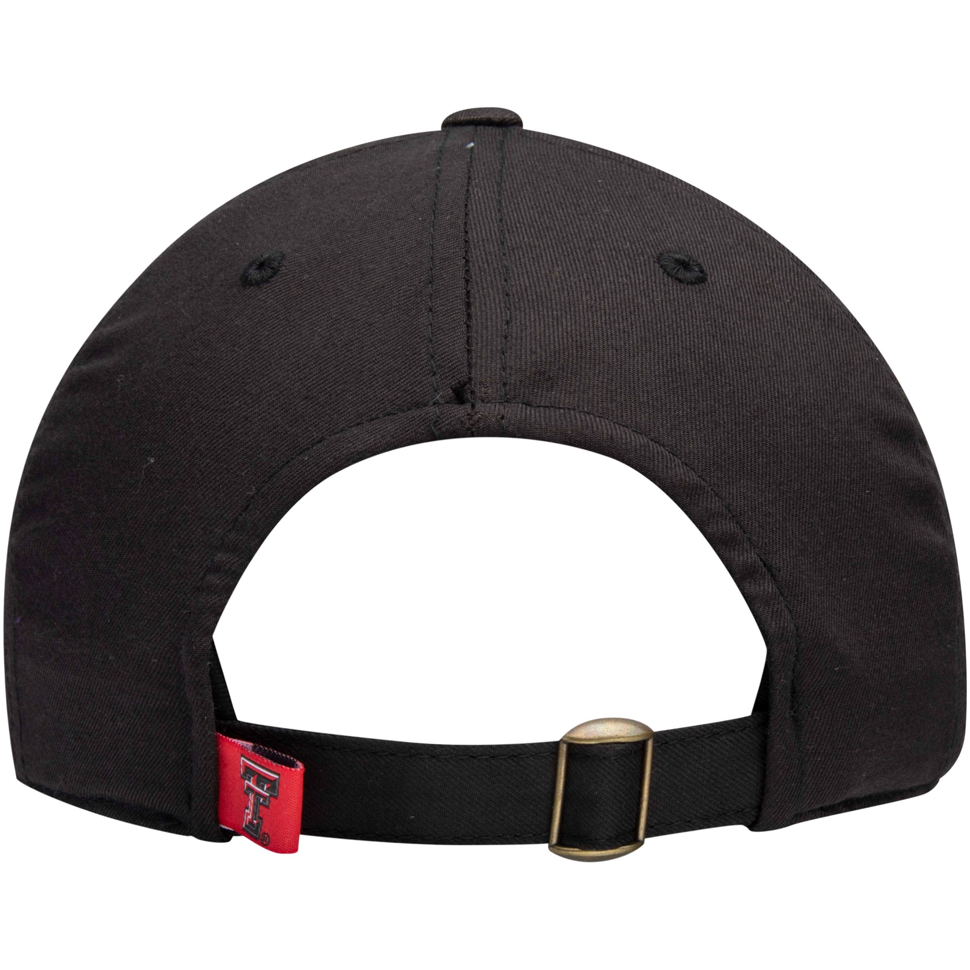 Men's Top of the World Black Texas Tech Red Raiders Primary Logo Staple Adjustable Hat