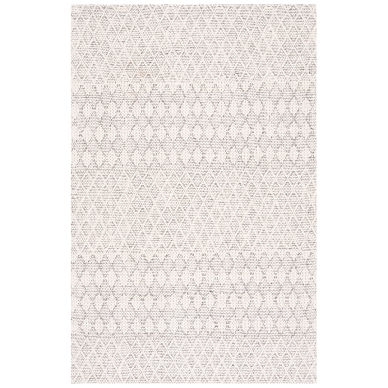 SAFAVIEH Marbella Raschelle Diamond Runner Rug, Ivory, 2'3" x 8'