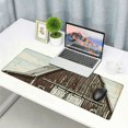 thumbnail image 6 of nygtbtfer Mouse Pad Farm Sketch Fence Gaming Mouse Mat Non-Slip Rubber Base Mousepad for Computer Laptop PC Desk Office&amp;Home Working 31.5x11.8 in, 6 of 6