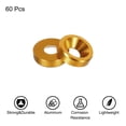 thumbnail image 3 of 60pcs M3 Counterbore Washers, 8mm/0.31inch Anodized Aluminum Alloy, Head Gaskets for Screw RC, Gold, 3 of 6
