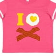 thumbnail image 4 of Inktastic I Love Bacon and Eggs Boys or Girls Toddler T-Shirt, 4 of 5