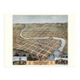 thumbnail image 6 of 1871 Frankfort Kentucky Map Poster - Vintage Frankfort Kentucky Wall Art - Old Frankfort Kentucky Map - Bird's Eye View of Frankfort KY Looking South East, 6 of 8