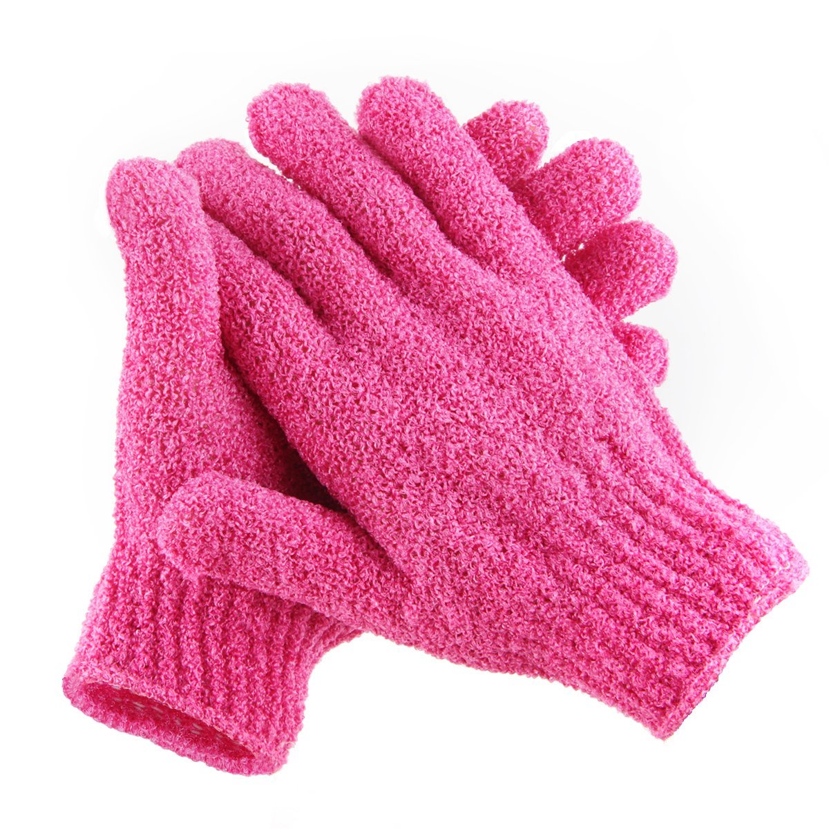 4 Pair Set Scrubbing Exfoliating Gloves, Double Side Durable Nylon Shower Gloves, Body Scrub Exfoliator for Men, Women & Kids, Bath Scrubber for Acne & Dead Cell - image 4 of 6