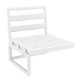 thumbnail image 3 of Siesta ISP136-WHI-CNA Rallonge Mykonos avec Coussin Sunbrella Naturel - Blanc, 3 of 4