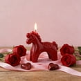 thumbnail image 6 of Horse-Shaped Christmas Scented Candle, Red Pony Ornament Birthday Candles, 3.5", Cute Pony Candle Winter Scented Candle Soy Wax Aromatherapy Candle Christmas Holiday Party Decoration, 6 of 7