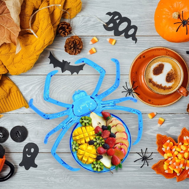 ¡Liquidación! Bandeja de frutas Lssam, plato de frutas para Halloween, plato de plástico para frutas, plato multifuncional para dulces, ideal para dulces y aperitivos.