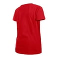 thumbnail image 3 of Girls Youth New Era Red Washington Nationals Flip Sequin Team V-Neck T-Shirt, 3 of 4