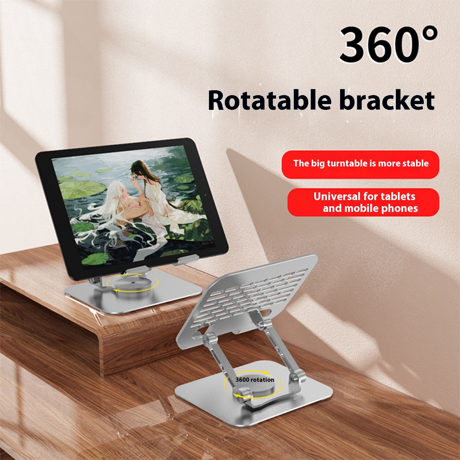 Adjustable Laptop Stand for Desk Metal Foldable Laptop Stand Portable Holder Mount Cooling Computer Notebook