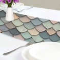 thumbnail image 4 of Yayeee Table Runner 90 inches Long Home Kitchen Dinning Party Decoration, Green Art Pattern, 4 of 7