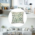 thumbnail image 5 of nygtbtfer  Blue Color Dusty Leaves Throw Pillow Cover Foliage Leaves Fern Greenery Herbs Plant Elegance Branch Nature Botanical Fall Pillow  Decorative Men Women Boy Girl Room Cushion Cover White, 5 of 7