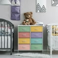 thumbnail image 2 of Sorbus Multi-Bin Toy Organizer for Kids Bedroom / Playroom - 8 Color Drawer Furniture Storage Dresser with White Wood Shelf Top, 2 of 6