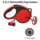thumbnail image 4 of Correa retráctil WEIHJMXG para perros 26 pies con dispensador de bolsas y linterna color rojo, 4 of 5