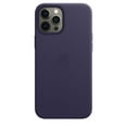 thumbnail image 2 of Apple Coque en Cuir pour iPhone 12 Pro Max avec MagSafe - Violet Foncé, 2 of 3