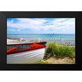 thumbnail image 2 of Peck, Gail 14x11 Black Modern Framed Museum Art Print Titled - Boat By The Beach, 2 of 5