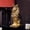 Gold, variant on Black Lion Statue 15 Inch Standing Home Decor Collectible Figurine
