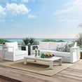 thumbnail image 3 of Modway Tahoe Outdoor Patio Powder-Coated Aluminum 3-Piece Set in White White, 3 of 14