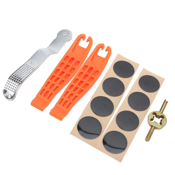 Herramienta de extracción de neumáticos de bicicleta, parche interior de neumático de bicicleta, kit de parches autoadhesivos sin pegamento, herramienta de reparación de goma para bicicleta, innovación moderna