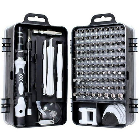 

Flash Deals! Jiiey Screwdriver Set Screwdriver Multi-Function Repair Tool Chrome Vanadium Steel Screwdriver Set 115 in 1 Black Electrician Tools Clearance Sale