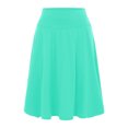 thumbnail image 2 of Women's Tennis Skirts Summer Elegant A Line Skirt For All Occasions Modern Fit Comfortable Casual Party Wear Green XL, 2 of 5