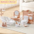 thumbnail image 2 of Yiliangx 32 Pcs Dollhouse Furniture Accessories Set Mini House Furniture Miniature Pretend Play Family House Kit Toys 1:12 Kitchen Bedroom LivingRoom Bathroom Boys Girls 3Y+ (B Set), 2 of 12