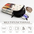 thumbnail image 5 of SEANATIVE Soft Neoprene Zipper Eyeglasses Pouch with Double Compartment Glasses Case Water-Resistant Lightweight Portable Eyewear Holder Bag for Women Men Travel, Cute Cartoon Cat Heart Pattern, 5 of 7