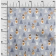 thumbnail image 2 of oneOone Silk Tabby Coin Gray Fabric Christmas Winter Theme Quilting Supplies Print Sewing Fabric By The Yard 42 Inch Wide, 2 of 6