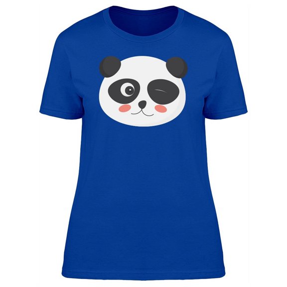 Panda Winking Eye Cartoon T-Shirt Women -Image by Shutterstock, Female Small
