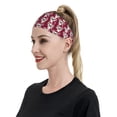 thumbnail image 5 of Big Eyes Koala Burgundy Sports Headband for Women Men, Running Headband Sweat Bands for Cycling, Yoga, Spa, Athleti, Workout - Moisture Wicking Hairband, 5 of 5